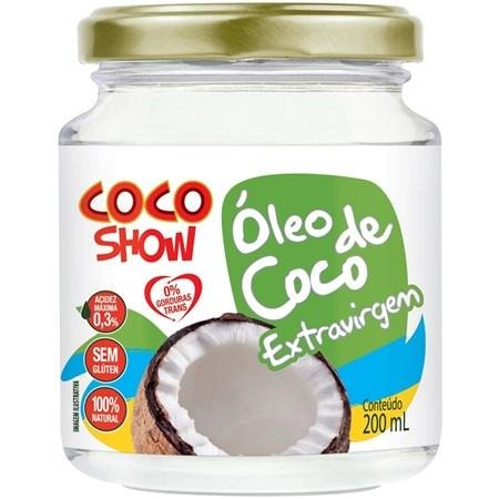 OLEO DE COCO EXTRAVIRGEM COCO SHOW 200 ML