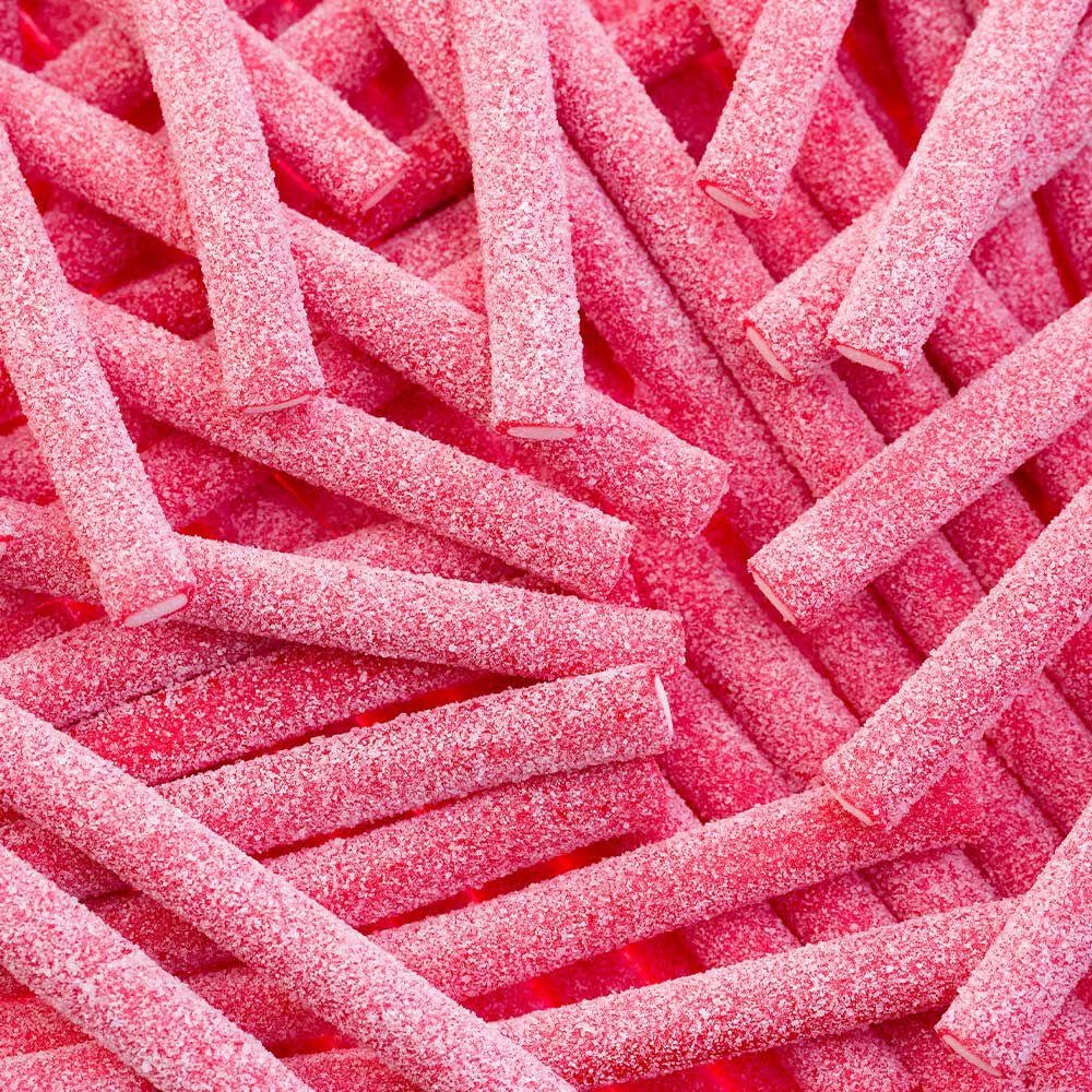 Doce fini - tube morango azedo - 100 gramas